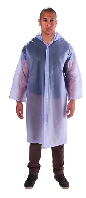Capa de Chuva Transparente Longa Vinil PVC Impermeável Vinilseg CA 35560