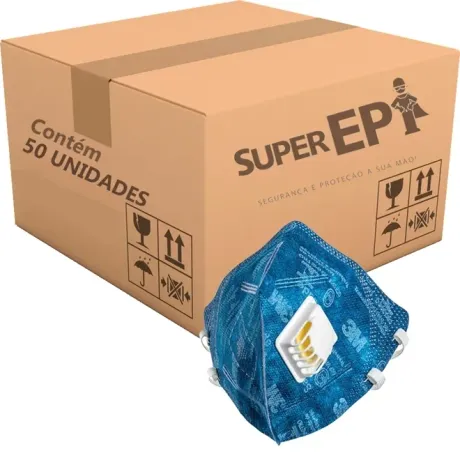 Máscara Dobrável 3m 9812 BR PFF-1 Com Válvula Caixa 50