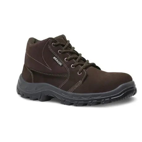 Bota Nobuck Bracol Modelo BAA Marrom Bico de Pvc CA 40872