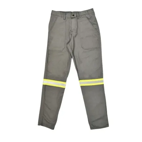 Calça NR10 Risco 2 ATPV 11 Cinza Anti-Chama Guardian DX Para Arco Elétrico Refletivo CA 30977