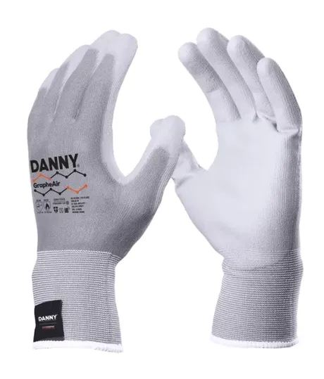 Luva em Grafeno Danny DNY GrapheAir Proteção Anticorte Antibacteriana e UV DA-50500 Ca 41998