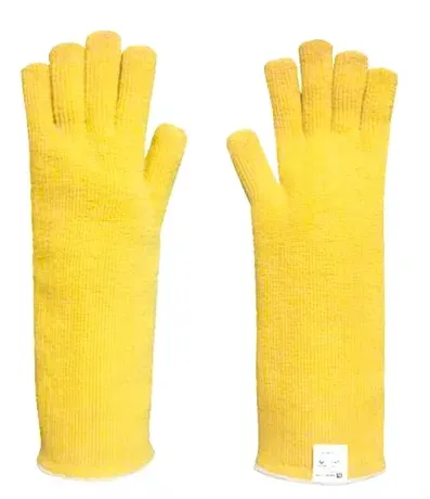 Luva Em Grafatex e Fibra Aramida Gamiluva 189ALG Com Forro 40 cm Alta Temperatura até 350º CA 29695