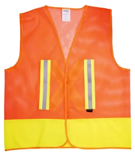 Colete Tipo Tela Respirável Refletivo Bicolor Repelente  de Água RFX Vicsa VIC-71316