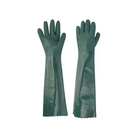 Luva em Pvc Cano Longo Forrada e Palma Áspera  60 CM Plastcor CA 34570