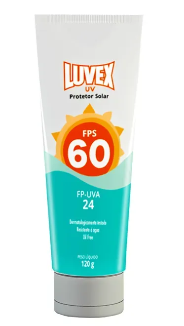 Luvex Protetor Solar FPS 60 Uva 24 Alta Proteção Bisnaga de 120G