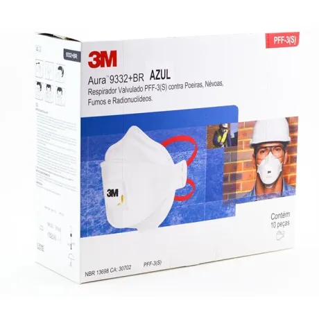 Máscara 3m 9332 Aura PFF3 CA 21021 Caixa com 10