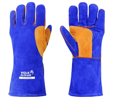 Luva de Segurança Weld Premium Volk Ideal Para Solda Até 250º Modelo 10.75.021.31 CA 17158