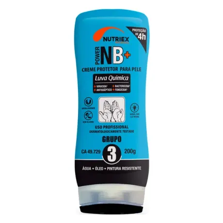 Luva Química Nutriex NB Grupo 3 Contra Bactérias e Microrganismos 200Gr CA 49729