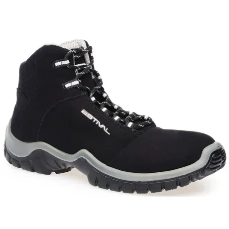 Bota De Segurança Estival Energy EN10071S2 Preto e Cinza Bico de Pvc CA 44558
