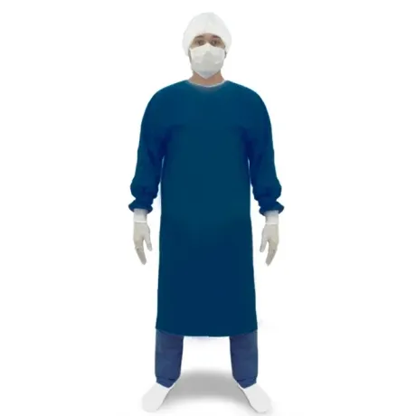 Avental Hospitalar Gramatura 180g 100% Impermeável Azul Nylon e Pvc Laminado CA 30972