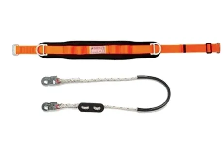 Kit Mg Cinto Cinturão Abdominal Eletricista 1843 + Talabarte de Posicionamento 1880 CA 32092
