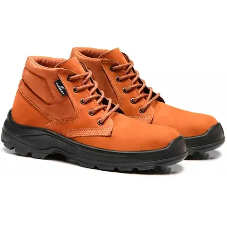 Bota de Segurança Nobuck Fujiwara FHB 4041FHBN4400LG Cor Castor Linha Gold Bico de Pvc CA 43698