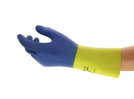 Luva Ansell AlphaTec 87-224 Em Látex com Neoprene Bicolor CA 12872