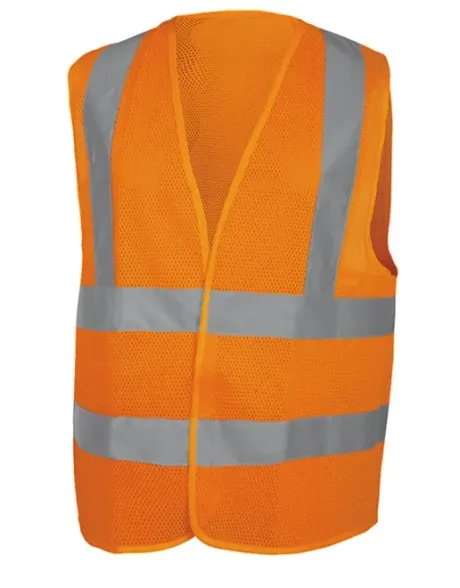 Colete Refletivo Perfurado Laranja Fluorescente Delta Plus GILM3 Classe 2