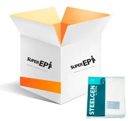 Macacão de Segurança Branco Danny SteelPro Proteção Química Vic-85111 CA 20662 - Caixa