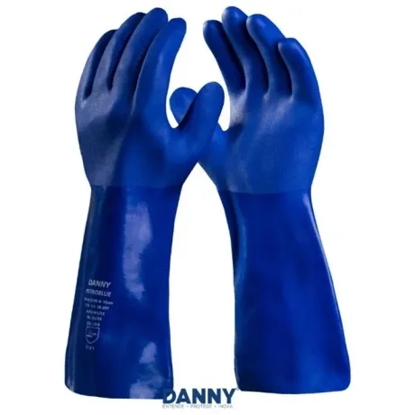 LUVA DE PVC AZUL 35 CM PETROBLUE DANNY CA 38792