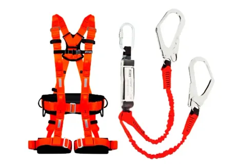 Kit Altiseg 3M Cinturão Tipo Paraquedista  Onyx H Rápido Com Talabarte Duplo Y PTI045 com Abs Fita Tubular