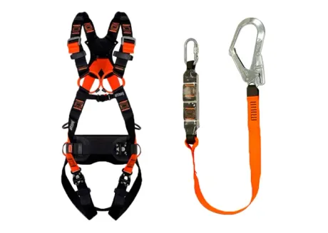 Kit Altiseg 3M Cinturão tipo Paraquedista Ergo Pro Engate Rápido Talabarte Em I Com Absorvedor de Energia e Gancho de 55mm
