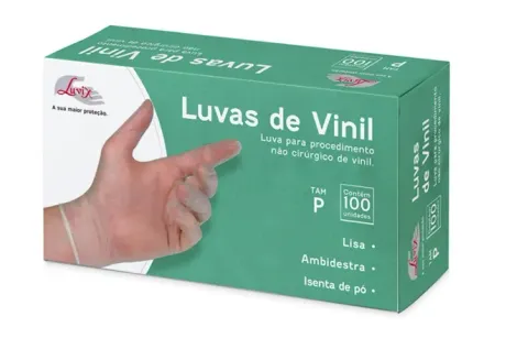 Luva de Procedimento em Vinil Luvix Sem Talco Uso Médico Não Cirúrgico CA 43874