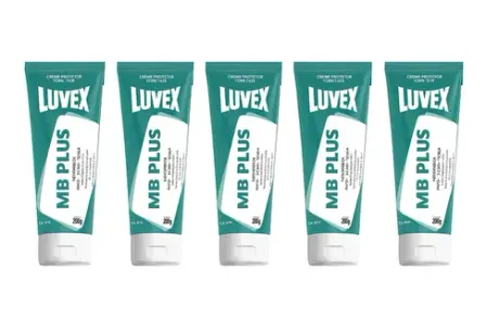 Creme Protetor Biológico Luvex MB Ação Bacteriostática CA 51375 Kit com 5 Unidades