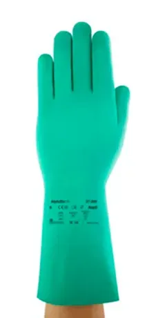 Luva de Segurança Nitrílica Ansell Alphatec 37-200 Manuseio de Alimentos CA 34223