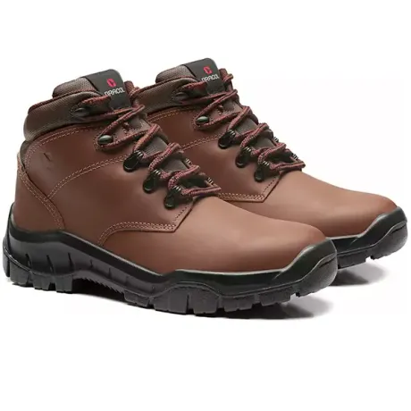 Bota de Segurança Bracol WVDG Marrom 4053WVDG4460LH Couro Hidrofugado CA 40872