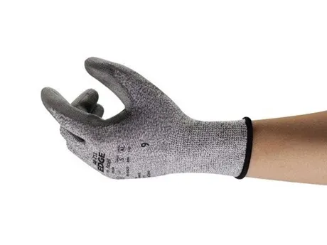 Luva de Proteção ao Corte Ansell Edge 48-711 Com Banho na Palma em PU CA 42558
