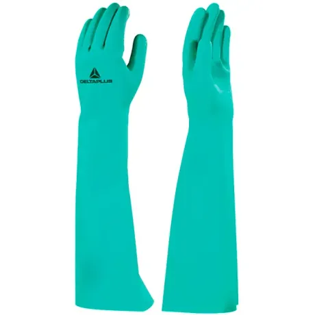 Luva Nitrílica Nitrex VE846 Delta Plus 46CM sem Forro Excelente Resistência CA 36469
