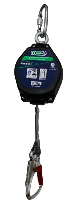 Trava-Quedas Retrátil DGMaster Block-Line DG 9960 com Fita de 20MM de 6 Metros