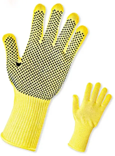 Luva de Proteção ao Corte Punho Longo 10 CM em Aramida Kevlar 2 Fios Pigmentada Seiki CA 47698