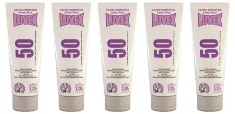Creme Protetor Luvex 50 10 em 1 CA 38199 Kit Com 5 Unidades