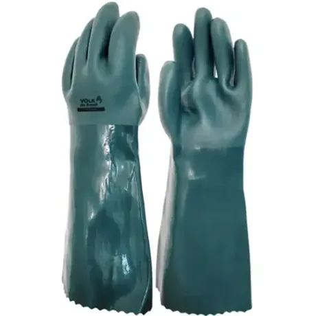 Luva de Segurança Em Pvc Volk Smart Verde 36CM Com Forro CA 46837