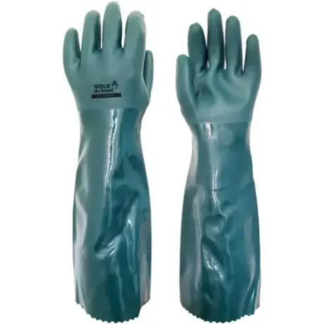 Luva de Segurança Em Pvc Volk Smart Verde 46CM Com Forro CA 46837