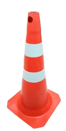 Cone de Sinalização Rígido Fit 75 CM Plastcor Laranja e Branco