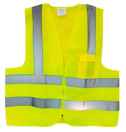 Colete Refletivo Amarelo Fluorescente Plastcor com 1 Bolso
