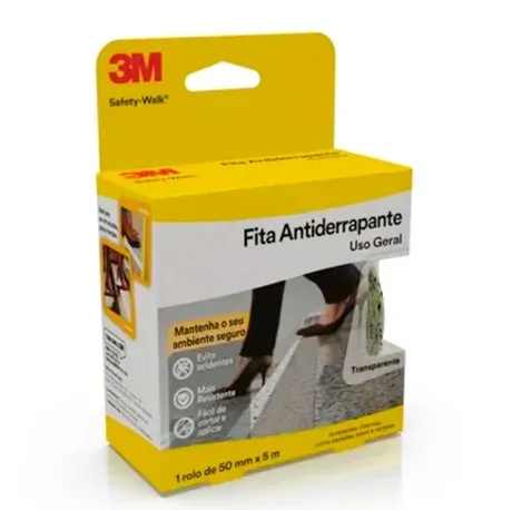 Fita Autoadesiva Antiderrapante 3M Safety Walk Transparente 50MM x 5M H001912460