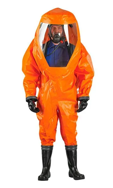Macacão Químico Ansell MICROCHEM®6000 Multicamadas à Prova de Gás Tipo 1 Nível A CA 41393