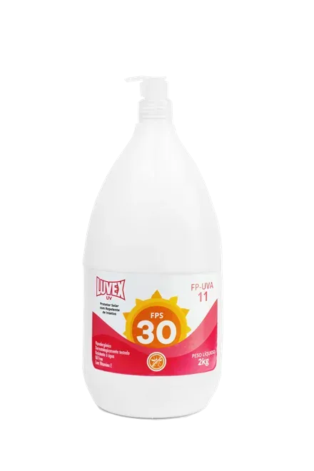 Protetor Solar Profissional Luvex Fator 30 Com Repelente 2 Litros Com Bico Dosador