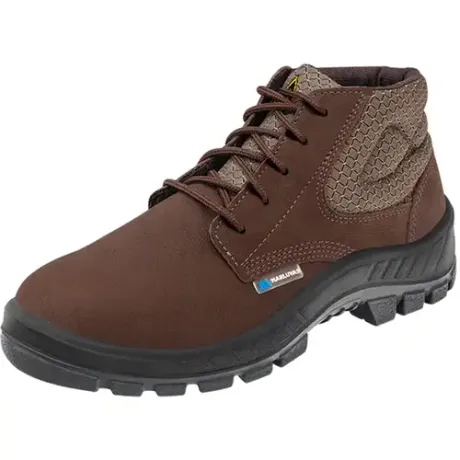 Bota de Segurança Eletricista Nobuck Marluvas 50B26-CB-BP-ILHP Hidrofugado e Bico de PVC CA 13808