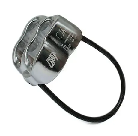 Descensor Freio Duplo Tubular ATC Silver Sideup em Alumínio para corda 8 a 12mm SU0794