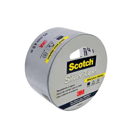 Fita Adesiva Silver Tape 3M Scotch 45MM X 5M Resistente à Água HB004557912