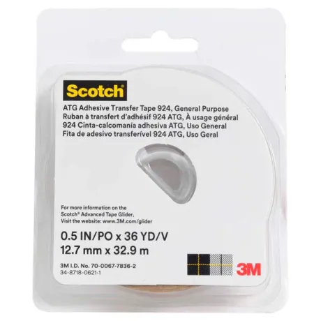 Fita de Adesivo Transferível 3M Scotch 924 12,7MM X 32,9M HB004675870