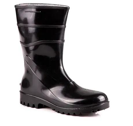 Bota de Pvc Bracol 82BPC600 Acqua Flex Cano Curto Com Forro Preta CA 37456