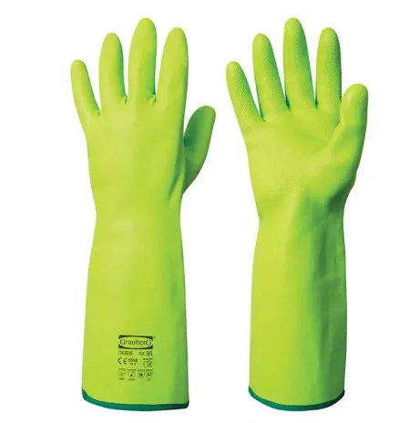 Luva de Segurança Granberg 9015 Hexpro Alta Proteção Química Nível A, Corte Nível F e Térmica 250º CA 48072