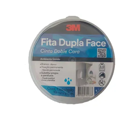 Fita Dupla Face de Espuma 3M VHB 4494 19MM X 5M Ótima Alternativa de Fixação em Geral Resistente a Umidade HB004685572