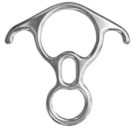 Freio 8 Delta Plus TC044 Com Orelhas Em Liga de Alumínio 40 KN Para Corda Entre 09 e 16 mm