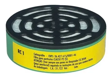 Filtro Químico P2 Para Poeiras e Névoas Carbografite RC1 CA 31722