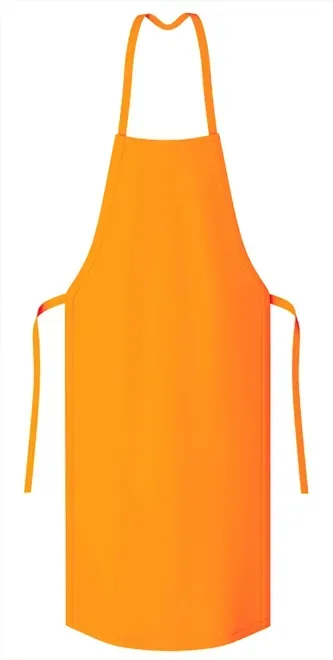 Avental de Segurança Laranja Vértice Nylon Emborrachado 100% Impermeável 1,20 X 0,70 CA 46468 Risco Químico Tipo 6