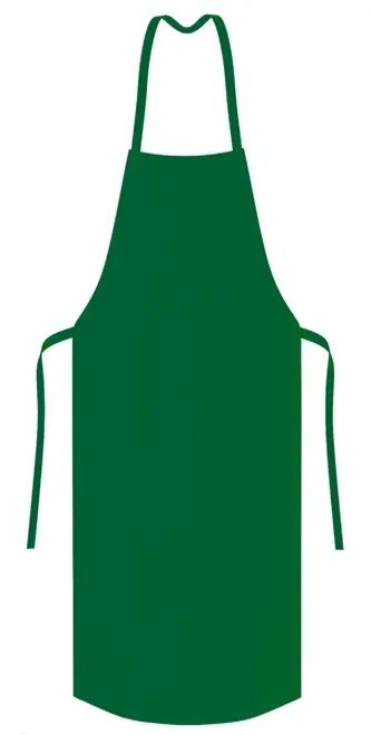 Avental de Segurança Verde Bandeira Vértice Nylon Emborrachado 100% Impermeável 1,20 X 0,70 CA 46468 Risco Químico Tipo 6