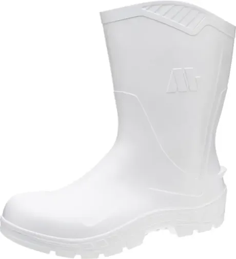 Bota de Pvc Marluvas All Work 100AWORKF-CM-BR-A Branca Cano Médio Bico de Aço CA 48257
